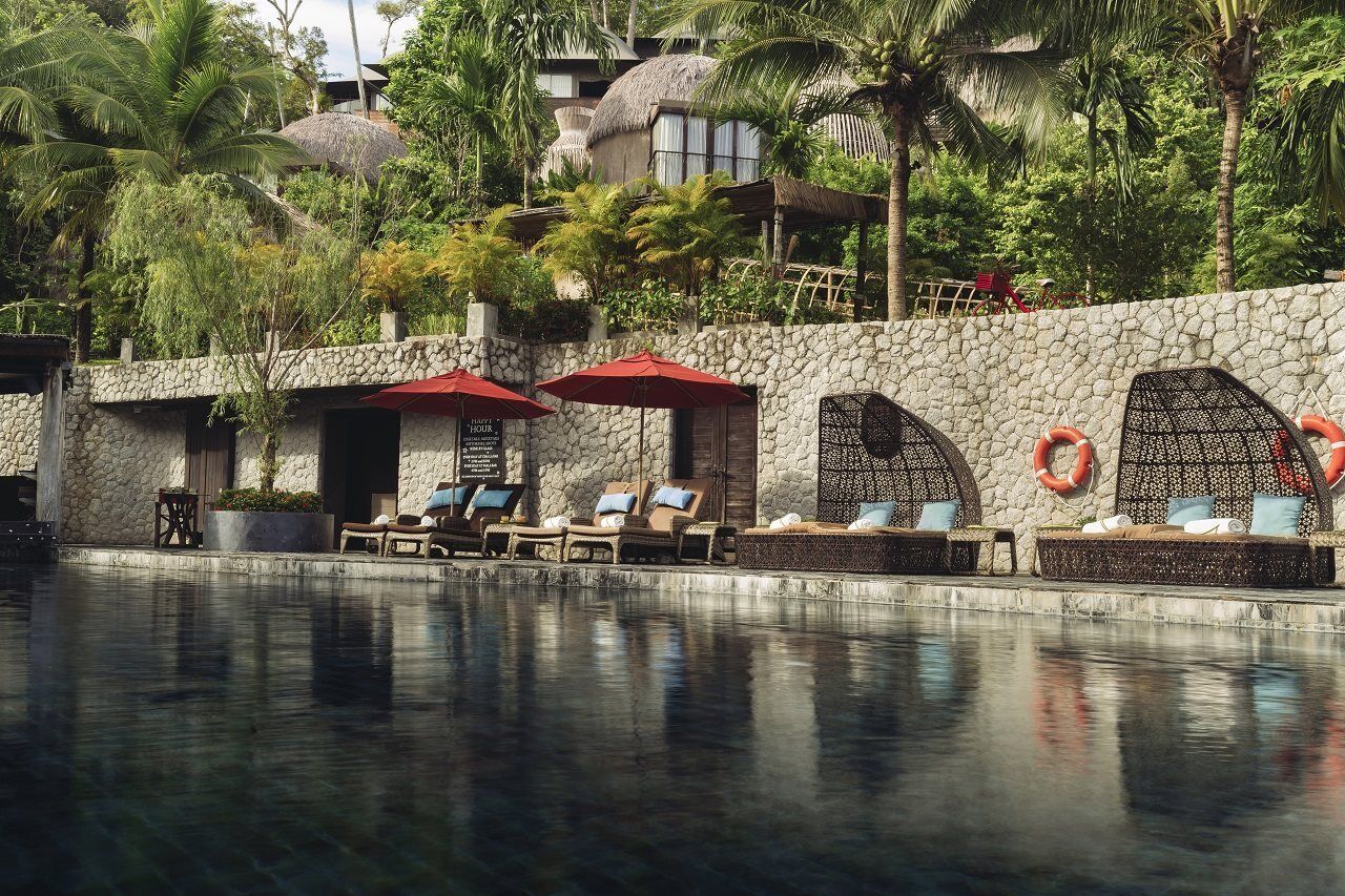 Hotel Keemala Kamala Beach Esterno foto The pool at the resort